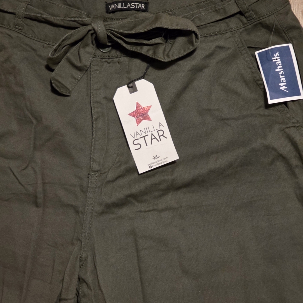 Vanilla Star Forest Green Wide-Leg Pants - Picture 7 of 7